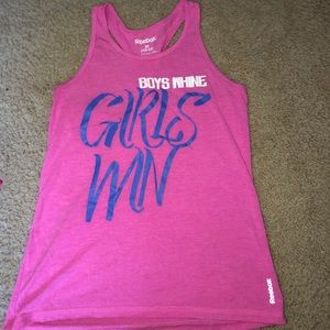athletic reebok tank top size child’s size medium